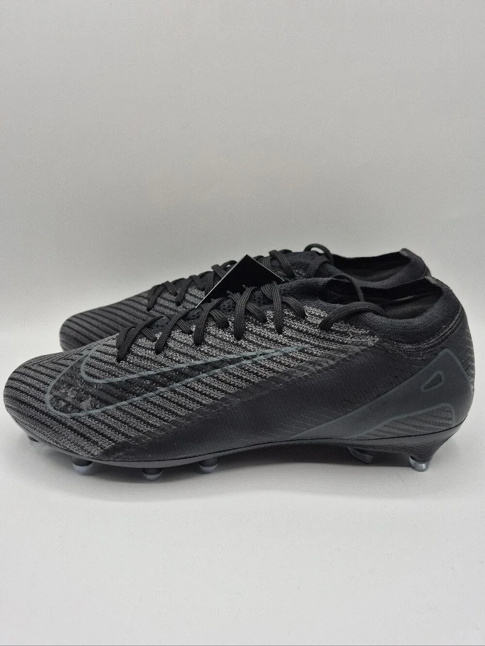 Nike Mercurial Vapor 16 ELITE AG Triple Black Mens 9 Soccer Cleats Boots New